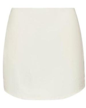 JW Anderson Jw Anderson Curved Hem Mini Skirt - White