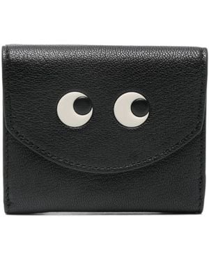 Anya Hindmarch Eyes Mini Trifold Zip Wallet - Black