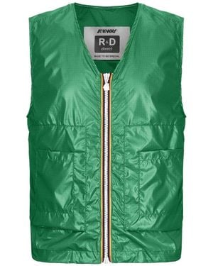 K-Way Barnel Zipped Vest - Green