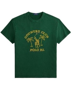 Polo Ralph Lauren Printed Crew Neck T-Shirt - Green