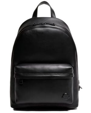 Moncler Carlo Logo Patch Backpack - Black