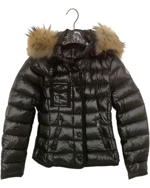 Moncler Long Sleeve Cotton Coat - Grey