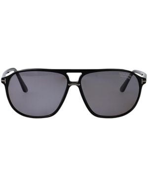 Tom Ford Eyewear Navigator-Frame Sunglasses - Multicolor