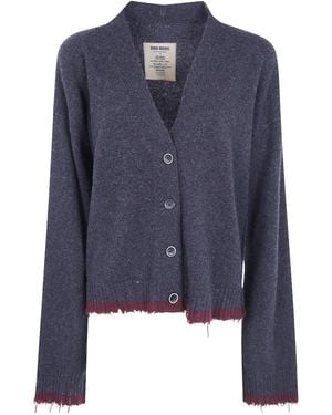 Uma Wang Long-Sleeve Knit Cardigan - Blue