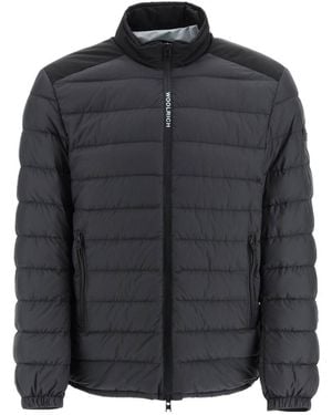 Woolrich Quilted Zipped Down Jacket - Black