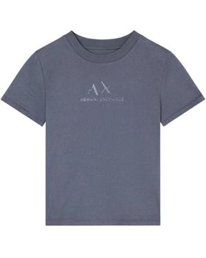 ARMANI EXCHANGE Short Sleeve T-Shirt - Blue