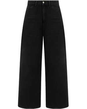 ICON DENIM Loose Wide-Leg Jeans - Black