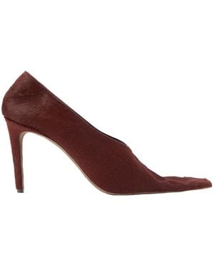 KHAITE Calf Hair Pumps - Brown