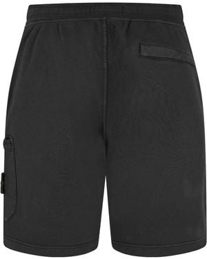 Stone Island Soft Fleece Shorts - Black
