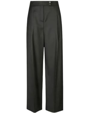 Eleventy Pleated Palazzo Pants - Gray
