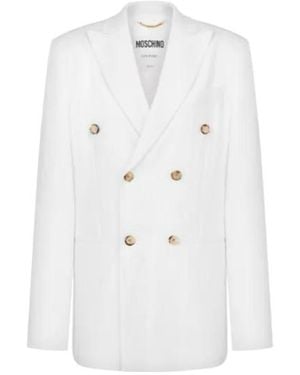 Moschino Double-Breasted Blazer - White