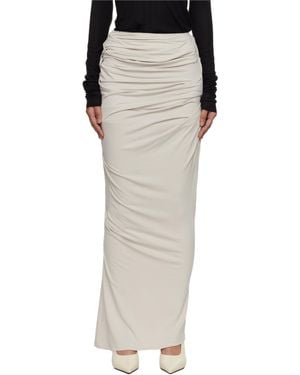 Entire studios Draped Maxi Skirt - Grey
