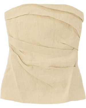 TOVE Strapless Tube Top - Natural