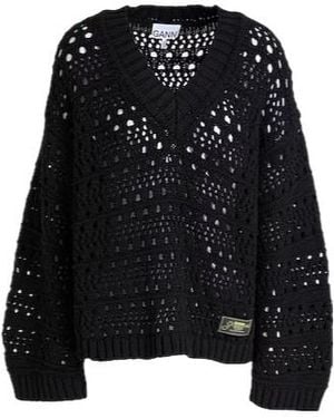 Ganni Thick Knit Cardigan - Black