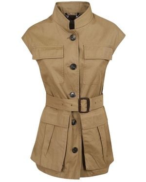 Dries Van Noten High-Neck Casual Jacket - Metallic