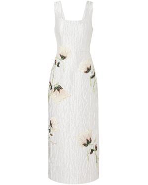Jonathan Simkhai Lilibeth Embellished Jacquard Cocktail Dress - White
