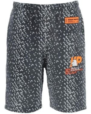 Heron Preston Logo Patch Shorts - Grey