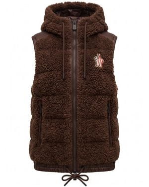 Moncler Sleeveless Padded Jacket - Brown