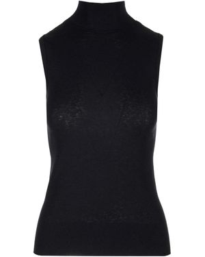 Lemaire High Neck Sleeveless Top - Black