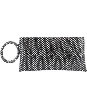 Tom Ford Ring-Handle Wristlet Bag - Grey