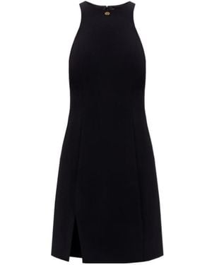 Amiri Halter-Neck Logo-Detail Mini Dress - Black
