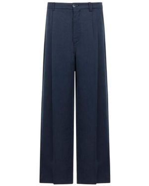 Marni Pleated Wide-Leg Pants - Blue