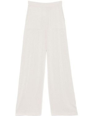 Peserico Lurex Pants - White