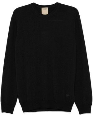 Woolrich Logo Embroidered Sweater - Black