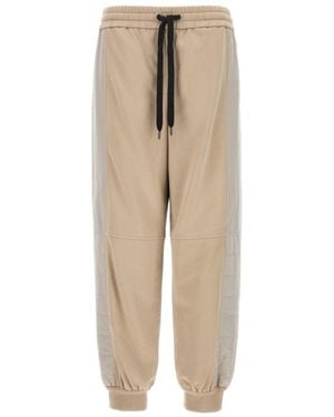 Brunello Cucinelli Padded Drawstring Joggers - Natural