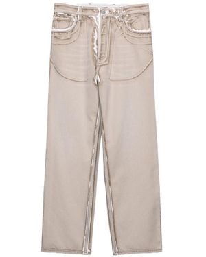Prada Bull Denim Five-Pocket Jeans - Gray