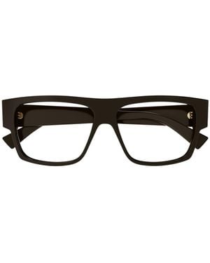 Bottega Veneta Eyewear Rectangle Frame Glasses - Multicolour