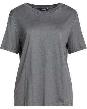 Max Mara Basic Solid-Color T-Shirt - Grey