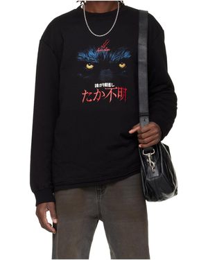 Lu'u Dan Long-Sleeved Crew Neck T-Shirt - Black