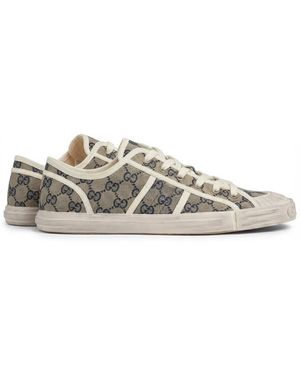 Gucci Gg-Print Low-Top Trainers - White