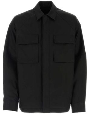 Juun.J Classic-Collar Concealed-Fastening Shirt Jacket - Black