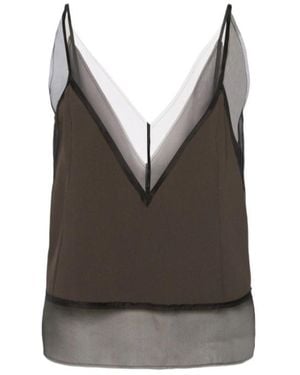 Ami Paris V-Neck Sling - Grey