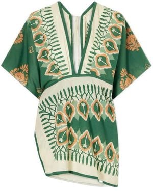 Johanna Ortiz Inundada De Colour Dress - Green