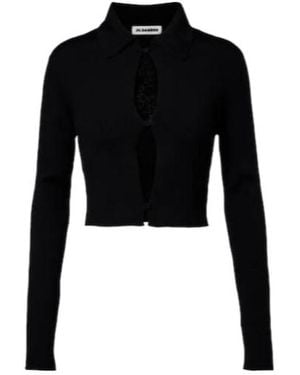 Jil Sander Virgin Wool Cardigan - Black