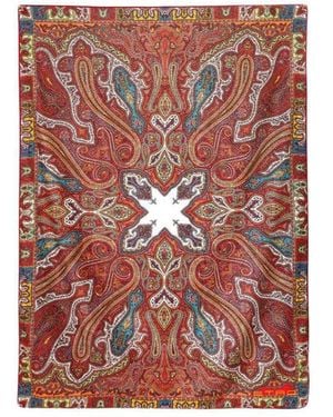 Etro Paisley Printed Rectangle Shape Beach Towel - Multicolour