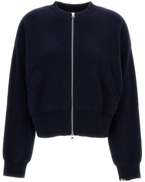 Extreme Cashmere Cashmere Zipper Knit Cardigan - Blue