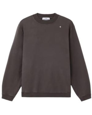 Stone Island Sta-Logo Crewneck Sweatshirt - Grey