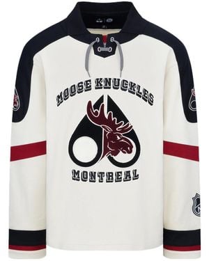 Moose Knuckles Long-Sleeved Jersey - Blue