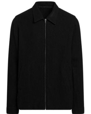 Rick Owens Zip-Up Collar Jackets - Black