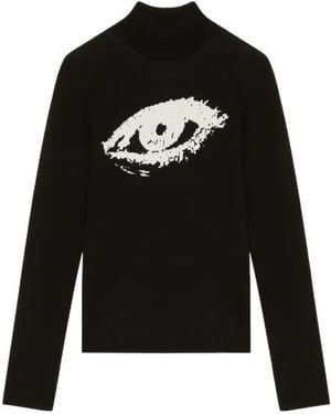 Courreges Jacquard Sweater - Black