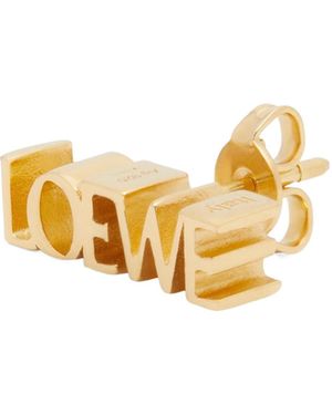 Loewe Graphic Single Earring - Metallic