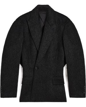 Phoebe Philo Pleated Coat - Black