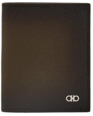 Ferragamo Ferragamo Micro Gancini Credit Card Holder - Black