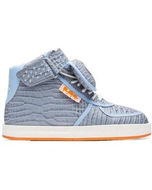 PDF CHANNEL Stella Croc High-Top Trainers - Blue