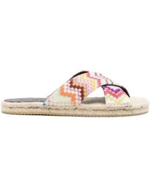 Missoni Criss-Cross Espadrilles - Pink
