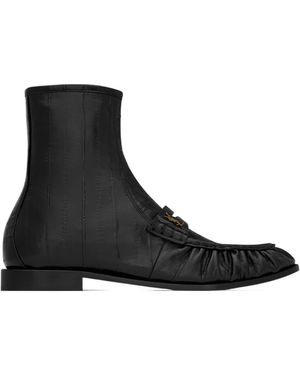Saint Laurent Le Loafer Boots - Black